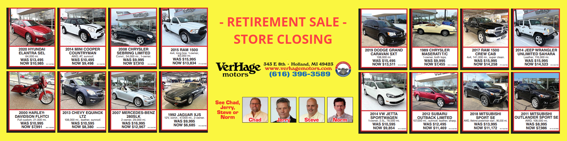 Retirement Sale - Store Closing - Great Prices!