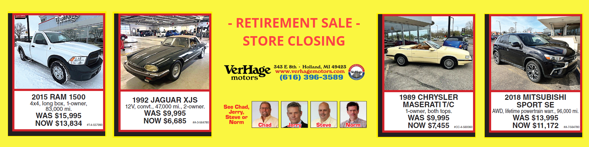 Retirement Sale - Store Closing - Great Prices!