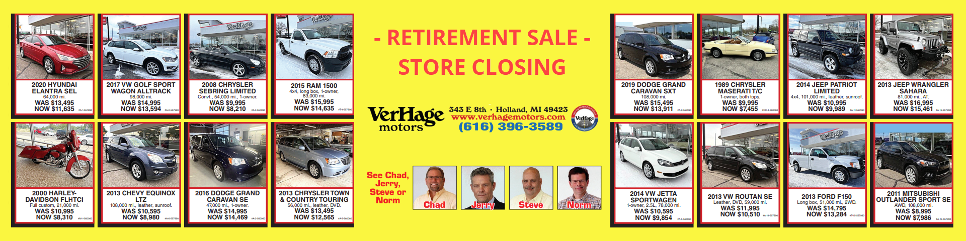 Retirement Sale - Store Closing - Great Prices!
