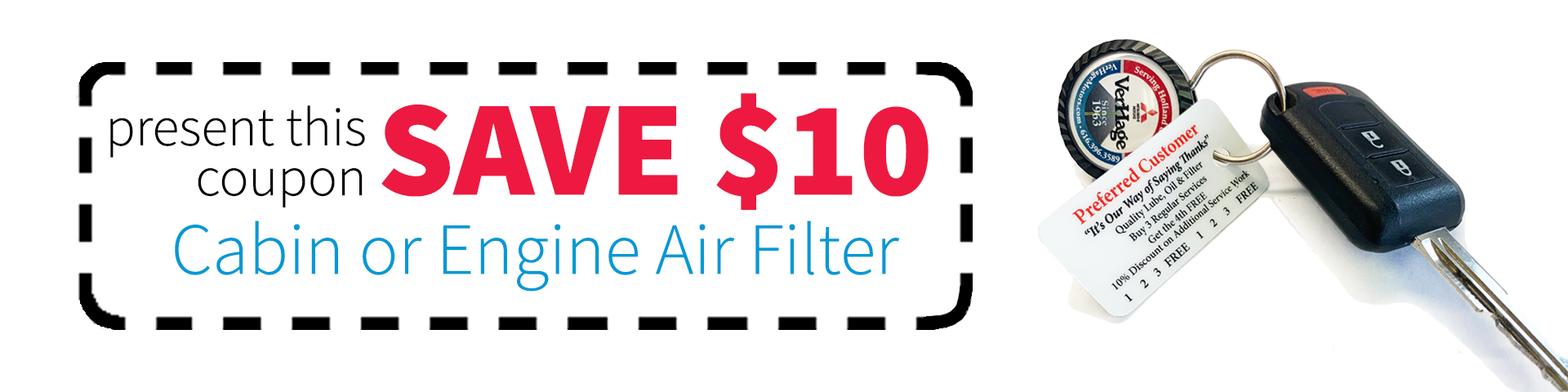 Cabin or Engine Air Filter